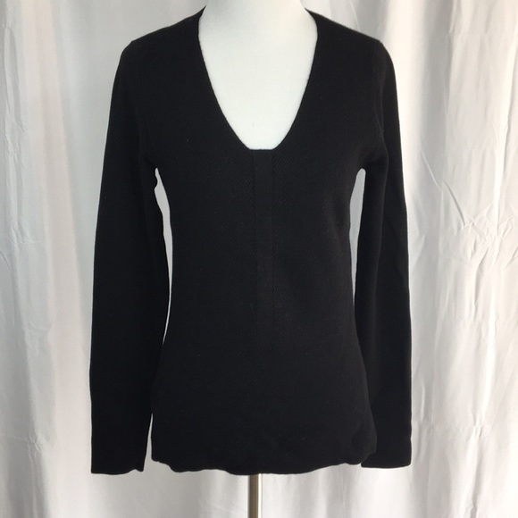 Ann Taylor black v neck sweater size M NWT - Picture 1 of 5